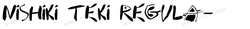Nishiki teki Regula字体转换
